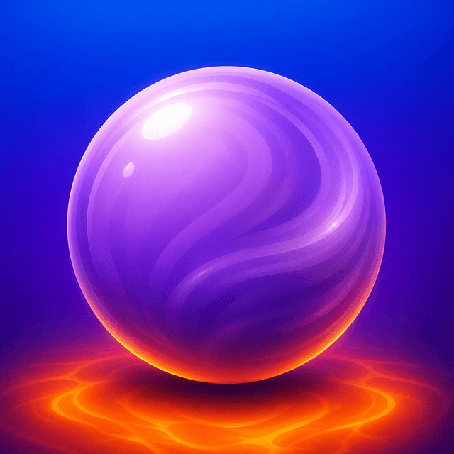 BEBO Arcade glossy lavender ball